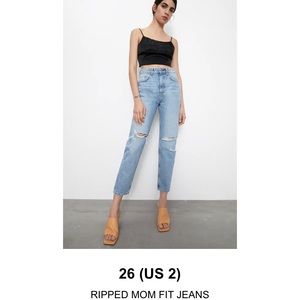 zara mom jeans